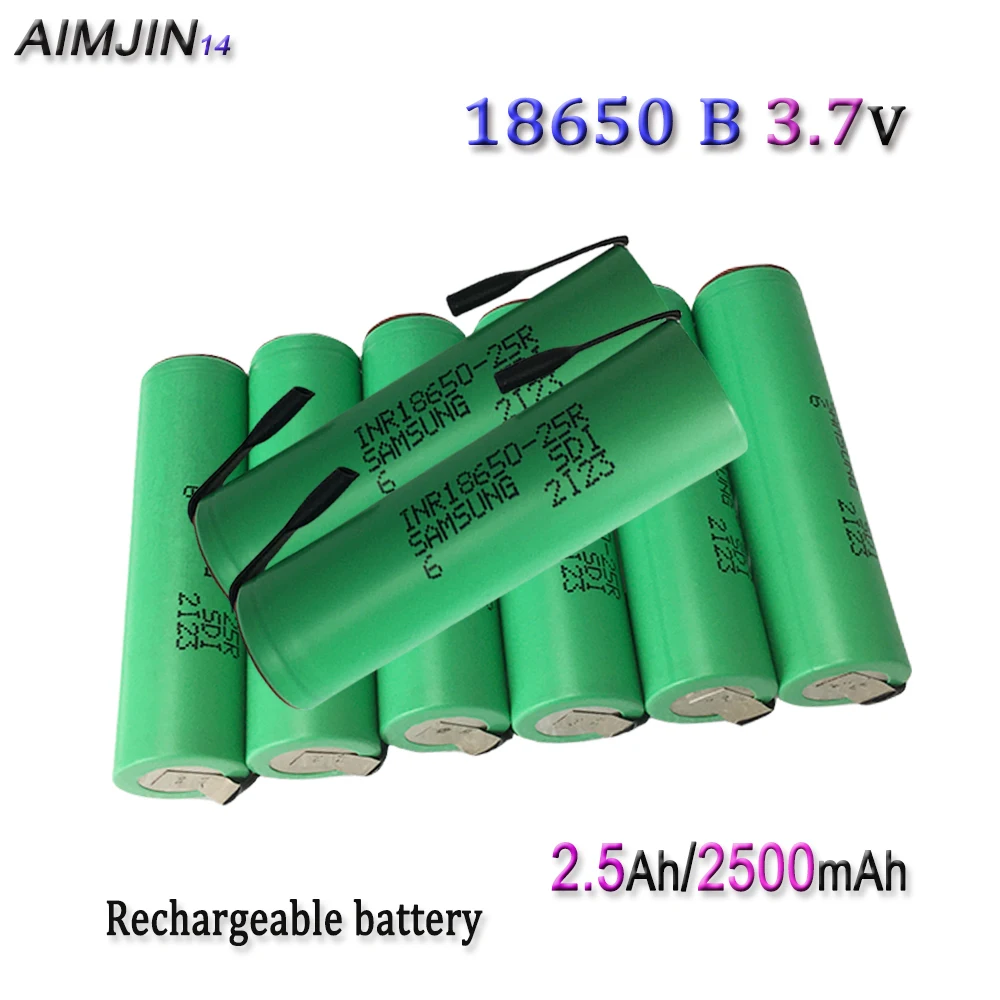 3.7V 2500mAh 18650 Rechargeable Li-ion Battery For 18650 Toys, Tools, Flashlight Battery Etc