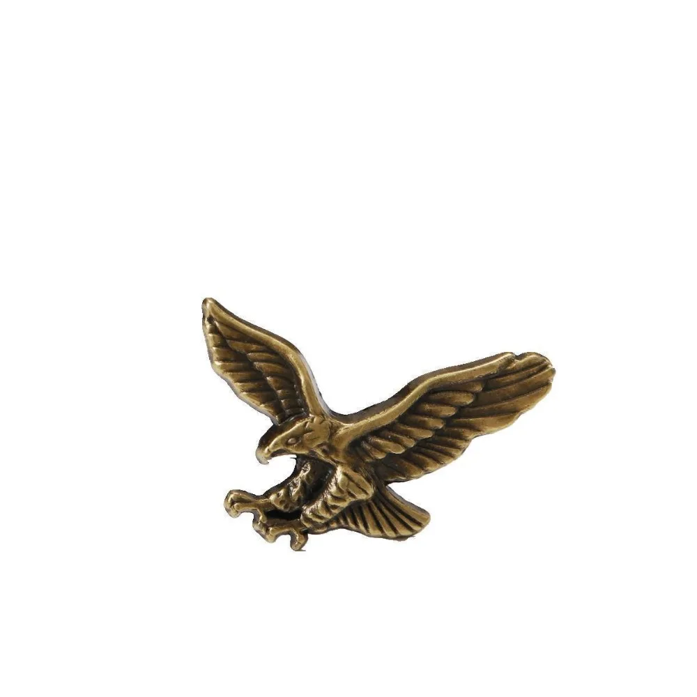 New Vintage Eagle Animal Brooches Exquisite Metal Material Golden Lapel Pin Jewelry for Men Clothing Suit Shirt Accessories Gift - view 2