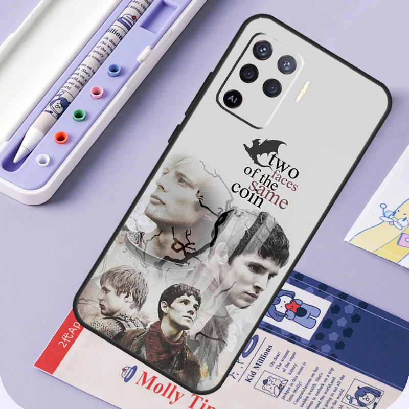 TV Series Merlin Phone Case For OPPO A15 A16 A52 A72 A5 A9 A31 A53 A83 A91 A93 A54 A74 A94 Find X5 X3 Pro