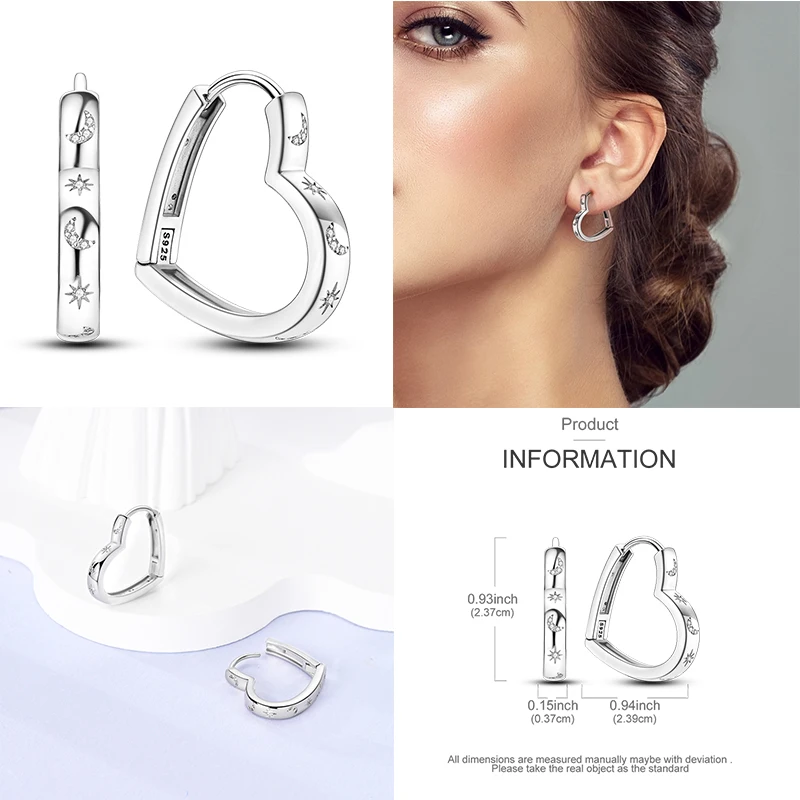 Women Hoop Earrings 2025New 925 Sterling Silver Sweet Cherry Earring Wedding Engagement For Girlfriend Wife Birthday Gift