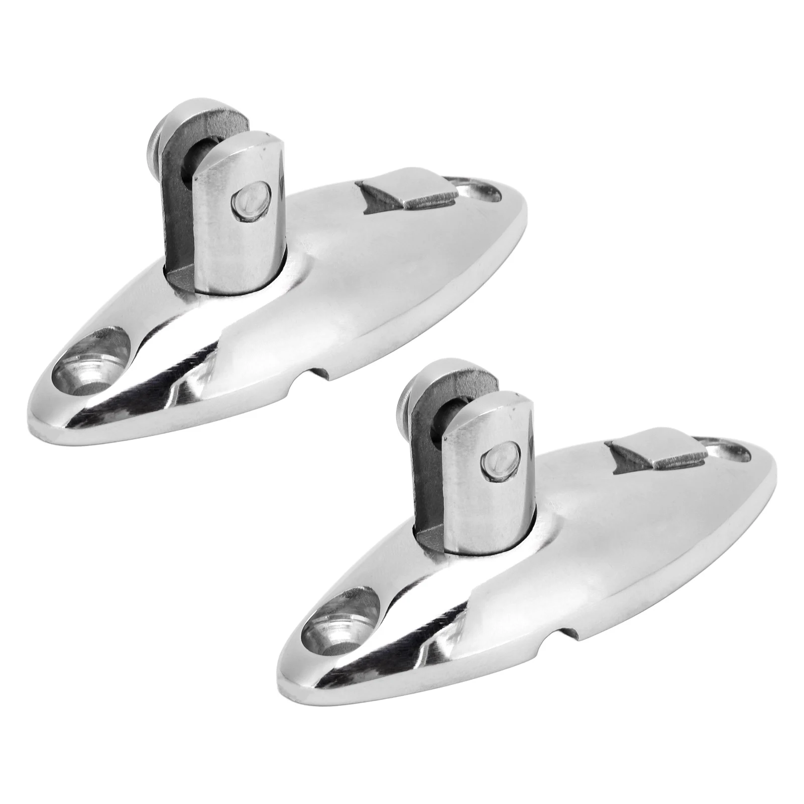

2Pcs/Pack Quick Release Top Swivel Deck Hinge - Stainless Steel, Mirror Polished - Boat Deck Hardware for Yacht Trailer Truck