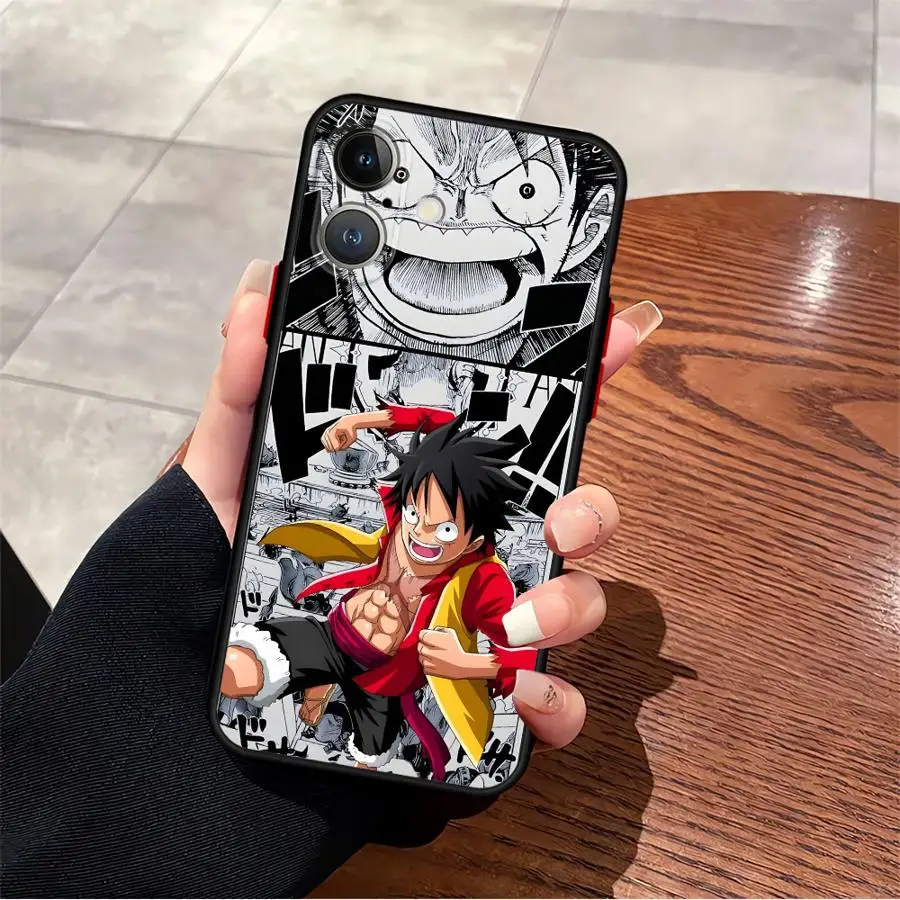 Funda trasera de teléfono para iPhone 12 17 16 Pro Max 11 13 Mini 17 Air 14 XS 16e 15 Plus Comic de dibujos animados de una pieza