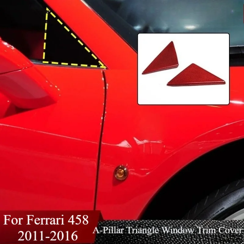 

Для моделей Ferrari 458 2011–2016 годов выпуска | Накладки на внешние треугольные элементы A-стойки из настоящего сухого карбона для тюнинга кузова