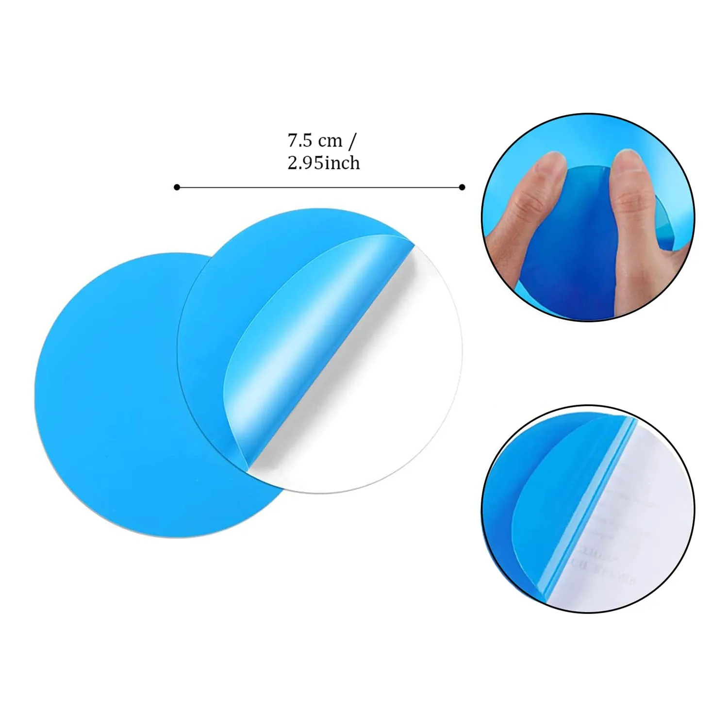 A98U Self-Adhesive Repair Patches for Swimming Pools, Pack of 10 PVC Pool Repair Kit, Self-Adhesive Underwater Repair Pool