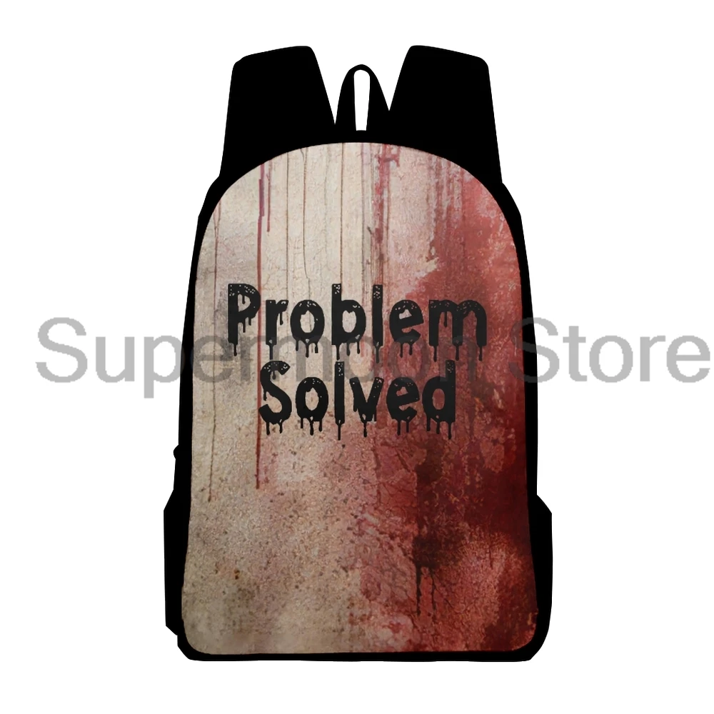 Sudadera con capucha I'm Fine Bloody para hombre y mujer, mochila informal de Halloween, divertida, bolsa de viaje