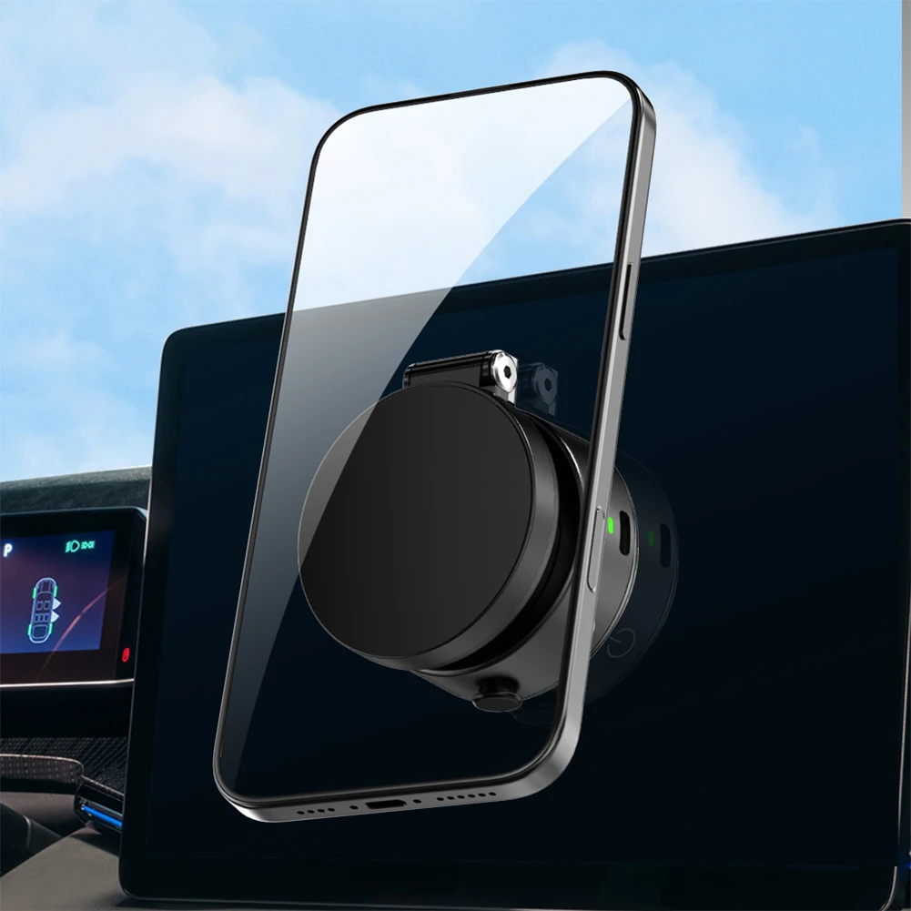 

For Magsafe Magnetic Vacuum Car Phone Holder 360° Rotation Folding Magnetic Car Stable Holder for iPhone 12 13 14 15 16 Pro Max