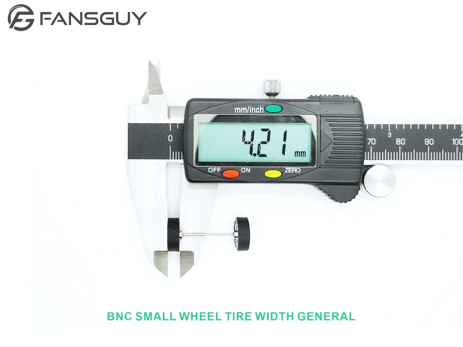 FANSGUY Erwachsenen-Kollektion Maßstabsgetreues Automodell 1 Set 1/64 11,8mm+12,8mm Progressive Räder BNC-Serie – Detail 10