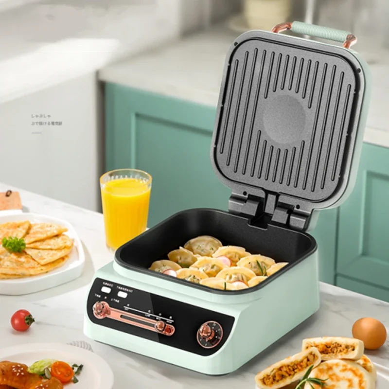 Home Time-máquina multifuncional para freír tortitas con calefacción de doble cara, máquina para tortitas