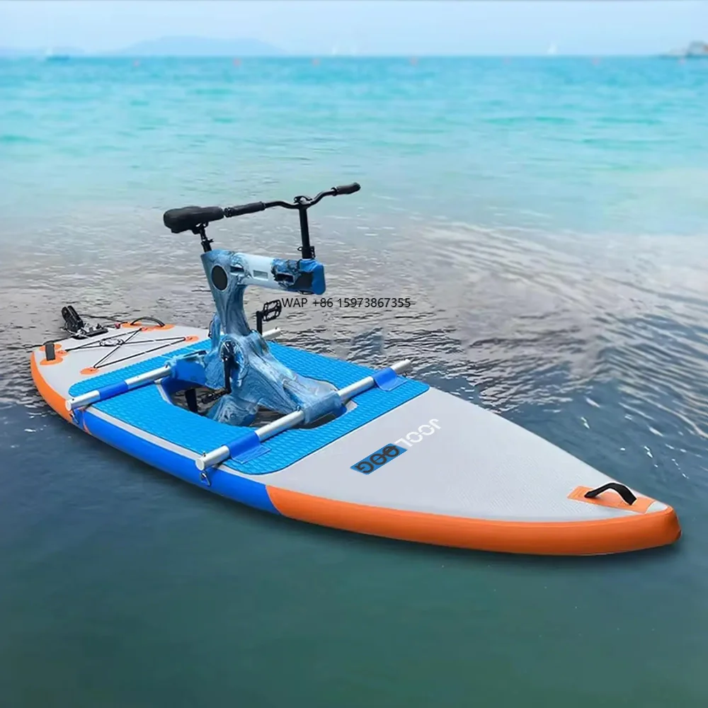 

High Quality Single Person Aqua Cycling Equipment Water Bike Pedal Boat Bicycle for Water Sports
