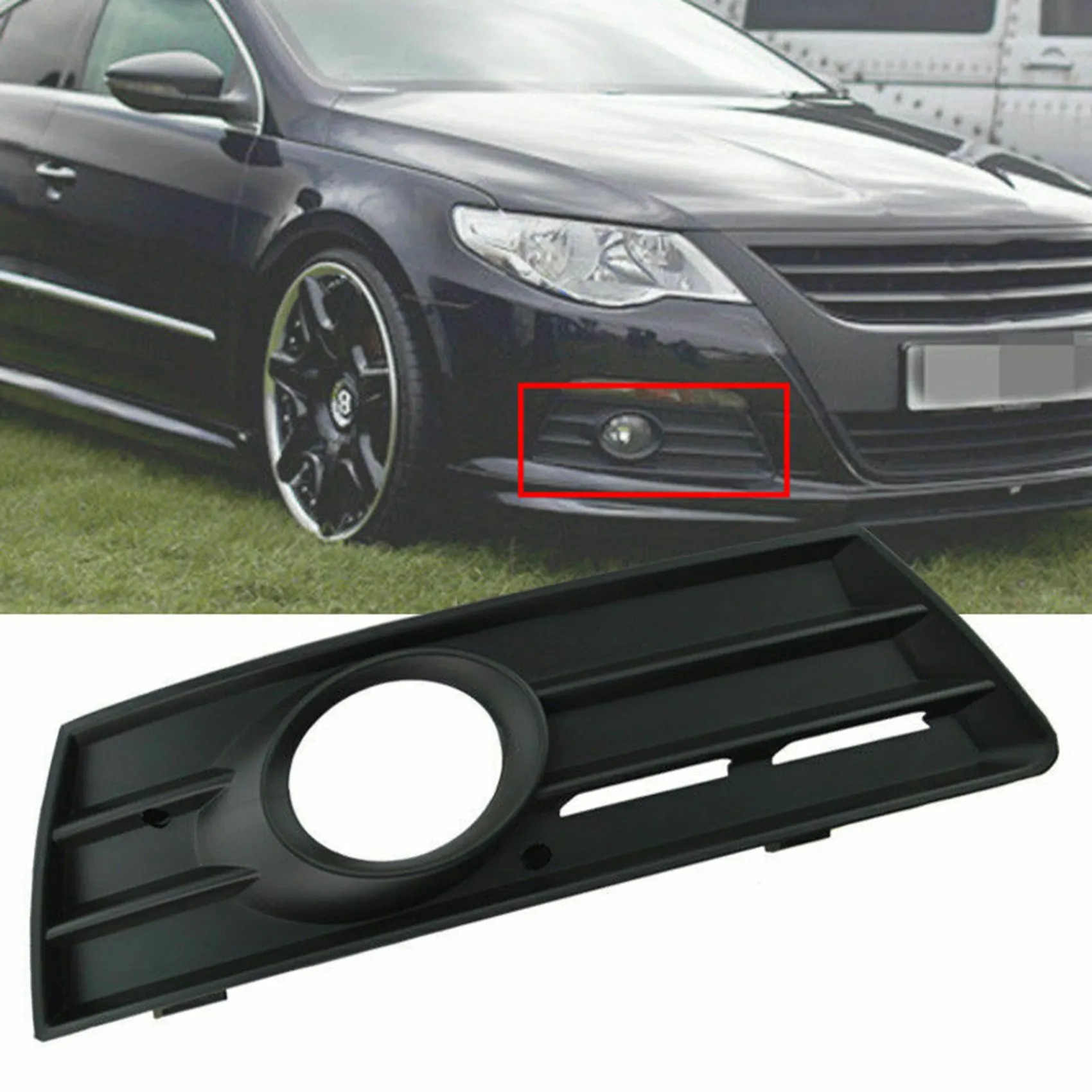 

L39A-бампер противотуманной фары, решетка для Passat CC 2008, 2009, 2010, 2011, 2012, 3C8853665C 3C8853666C