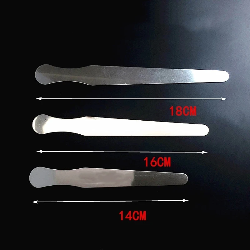 10pcs Disposable Stainless Steel Tongue Depressors Medical Sterilized Individually Packing Tattoo Accessorie Supplies Applicator