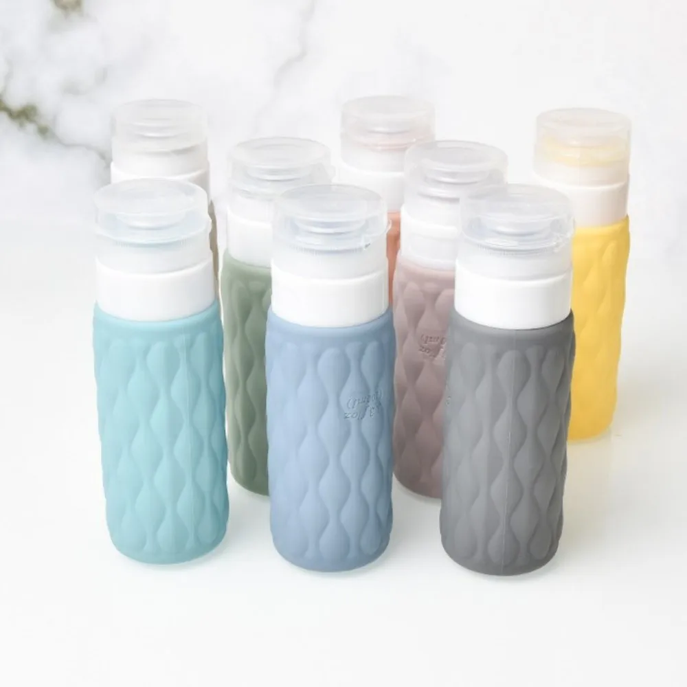 100ml Soft Silicone Dispenser Bottle Mini Lotion Shampoo Available Cosmetic Containers Portable Travel Refillable Empty Bottle