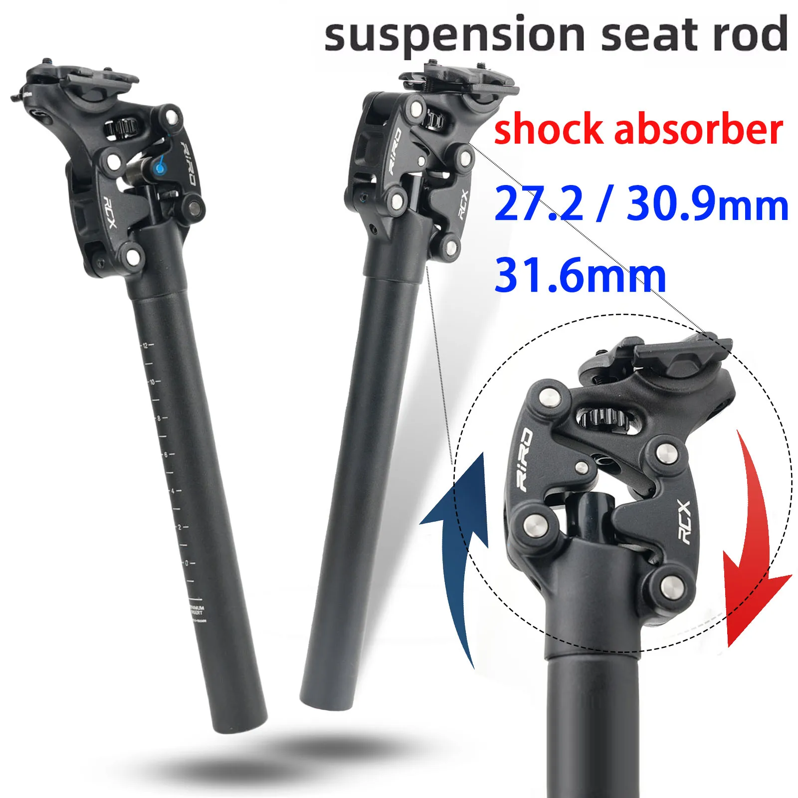 

Seatpost With Shock Absorber For Bicycle Suspension Seatpost 27.2 30.9 31.6mm Seat Post 50mm Travel Mtb Mountain Bike Seat Tube