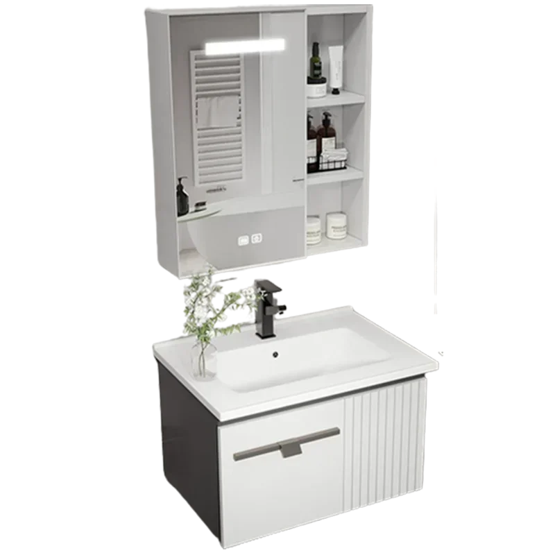 

Sink Narrow Modern Bathroom Cabinet Mirror Storage Small Space Saving Cabinet Makeup Organizer Armoire De Rangement Furniture