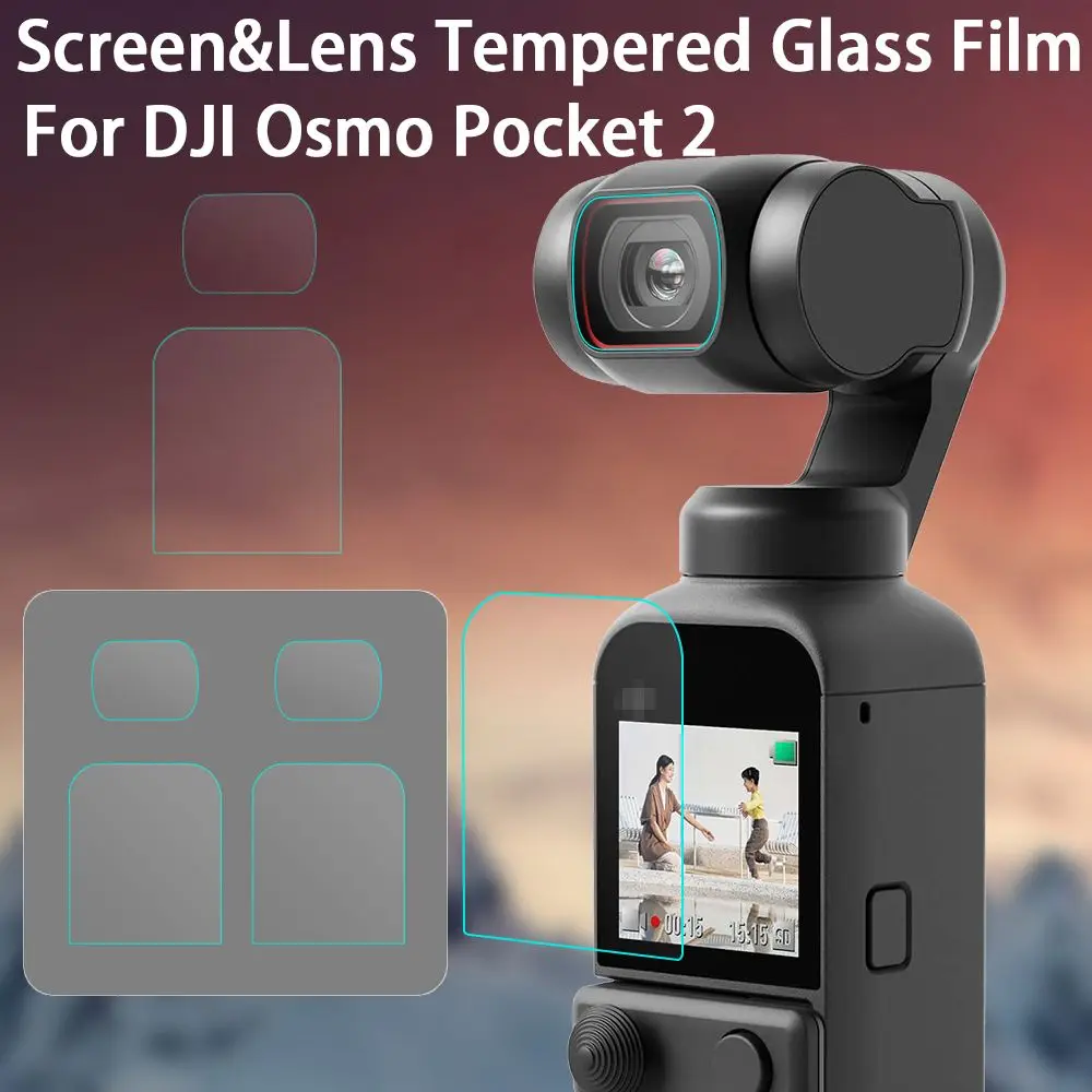 9H Tempered Glass For DJI Osmo Pocket 2 Gimbal Camera Lens Protective Glass Anti-scratch Screen Protector Accessories