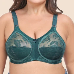 Bras for Women Wireless Thin No Sponge Hollow Out  Sexy Lace Bra Lingerie  Full Cup Large Cup Thin Plus Size Female Underwear