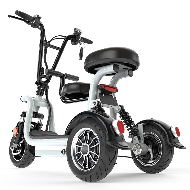 

CC Dual motor 3 wheel electric folding bike electric tricycle