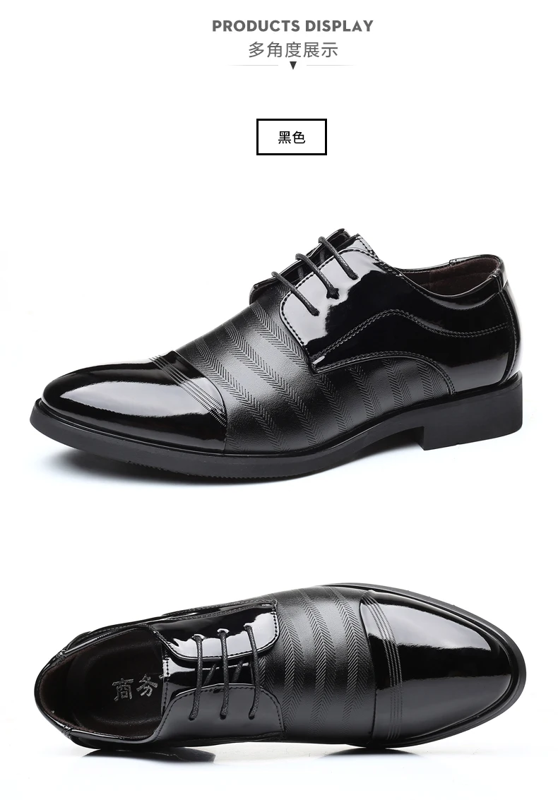 Formale Business-Oxford-Schuhe für Herren, klassische Leder-Kleiderschuhe für Hochzeit und Büro – Detail 19