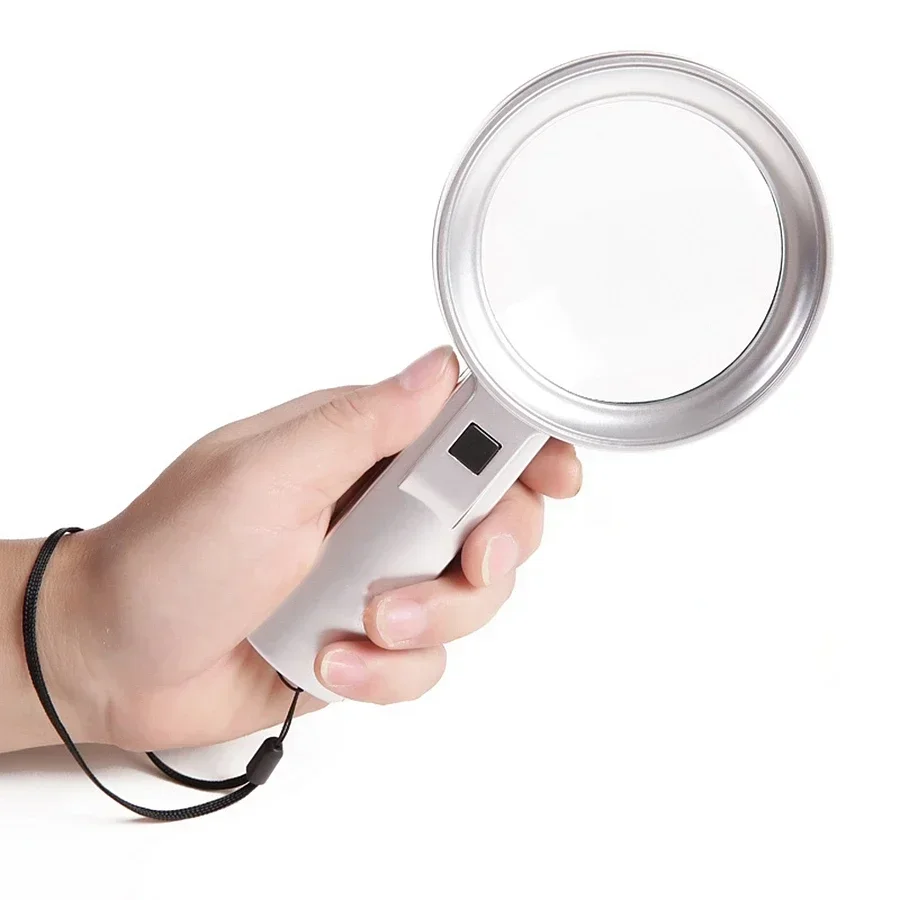 

2.5X High Definition 70mm Lens Magnifier 6LED Lights Solder Clamp Magnifying Glass with LED Lights Loupe Helping Hand Soldering