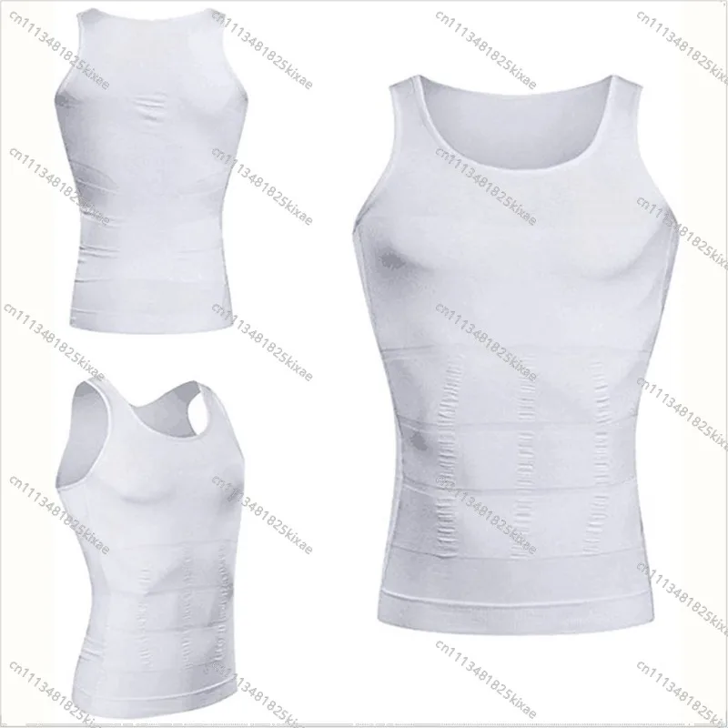 For Men Belly Tuck Vest, Men Shaping Vest, Skinny Vest Skinny Chest Belly Tuck Waist