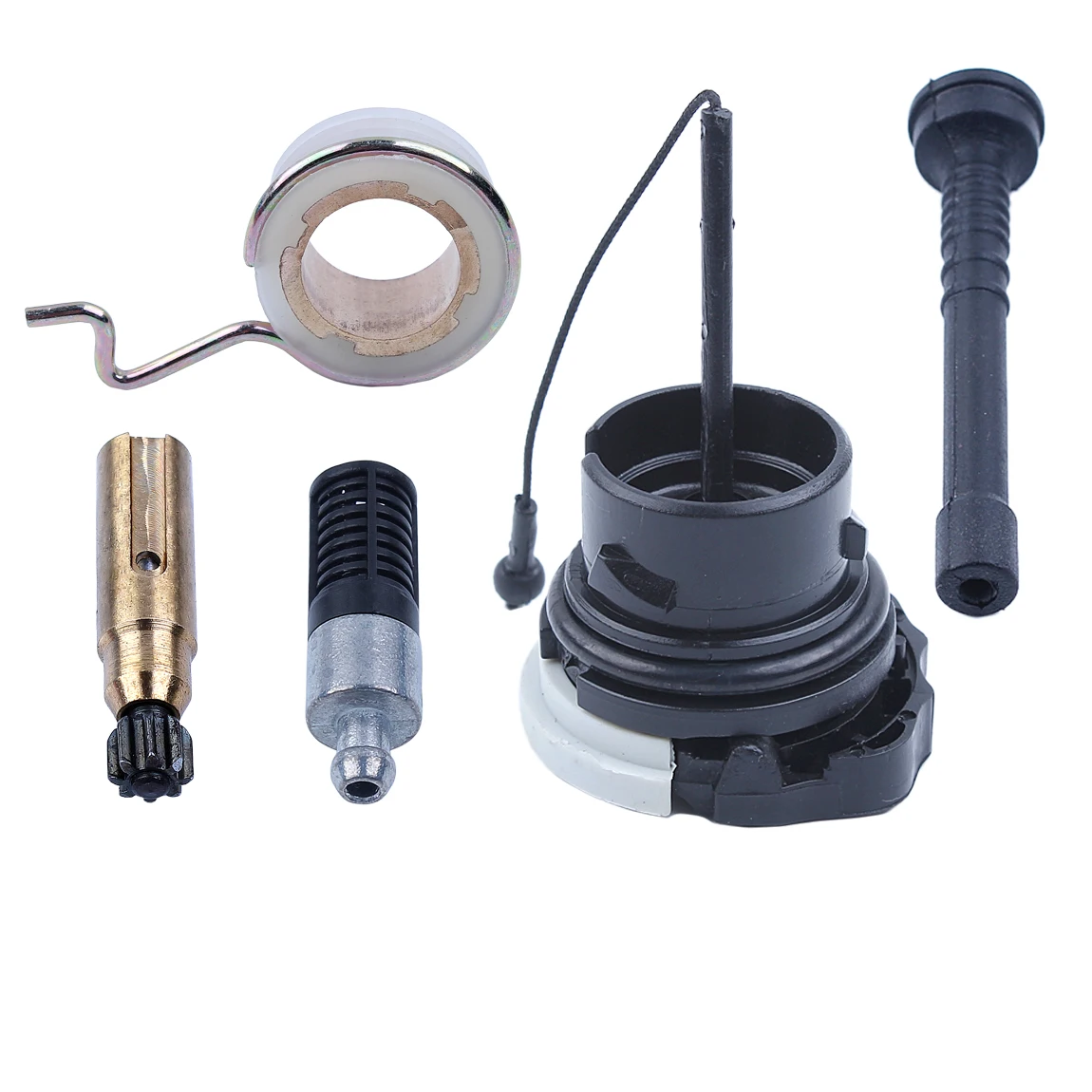 Oil Pump Worm Gear Oil Filter Line Oil Cap Oil Line fit Stihl 021 023 025 MS210 MS230 MS250 Chainsaws