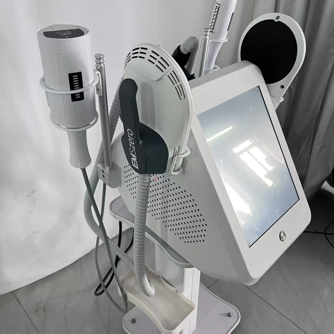 MYOSLIM EMS Body Sculpt Machine With 360° RF Roller 2-in-1 Muscle Gainer Slimming Fitness Massage Health And Beauty Equipment