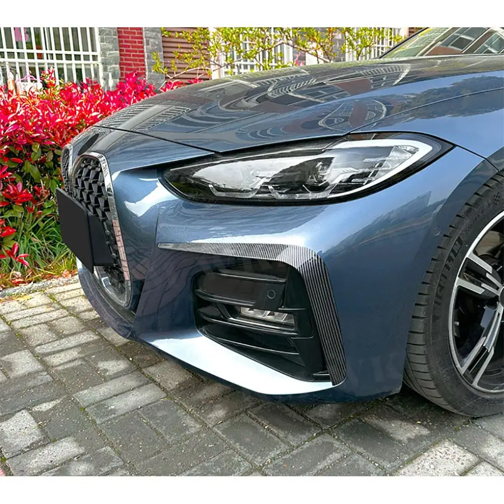 

Для BMW 4 серии G22 G23 G26 M Sport 2021 + передние бамперы из АБС-пластика, накладка на вентиляционное отверстие, спойлер, канистры, разветвители, 2 шт./компл., автомобильные аксессуары