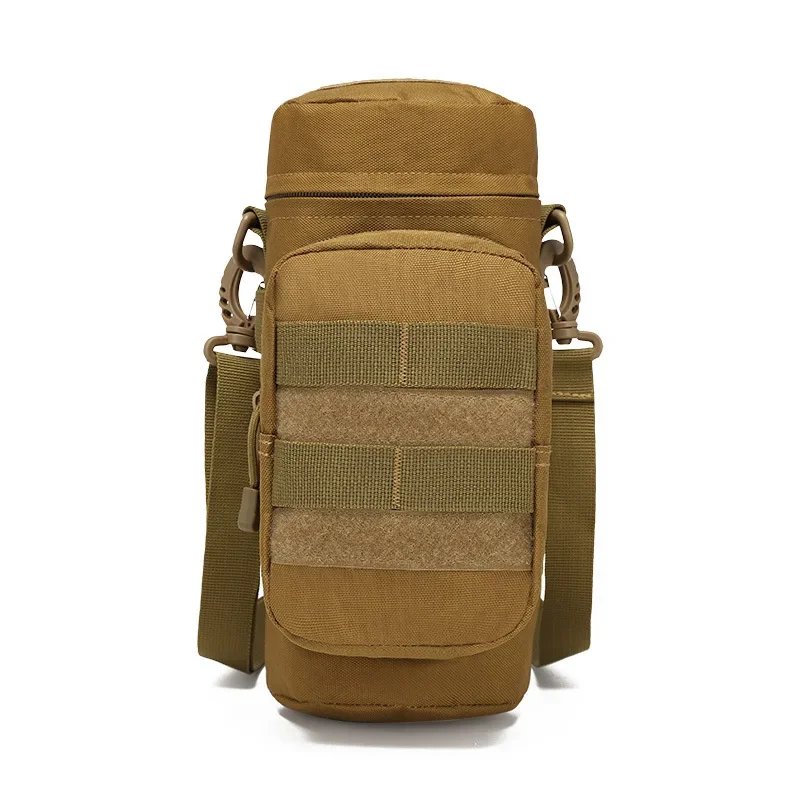 Tactical Molle Water Bottle Holder Bag Fits Up To 500ml Kettle for Hiking Fishing Hunting Carrier Kettle Pouch with Strap