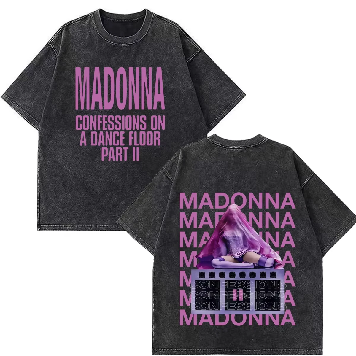 Hot Men Women Fashion T-shirt Madonna CONFESSIONS II Album Tour