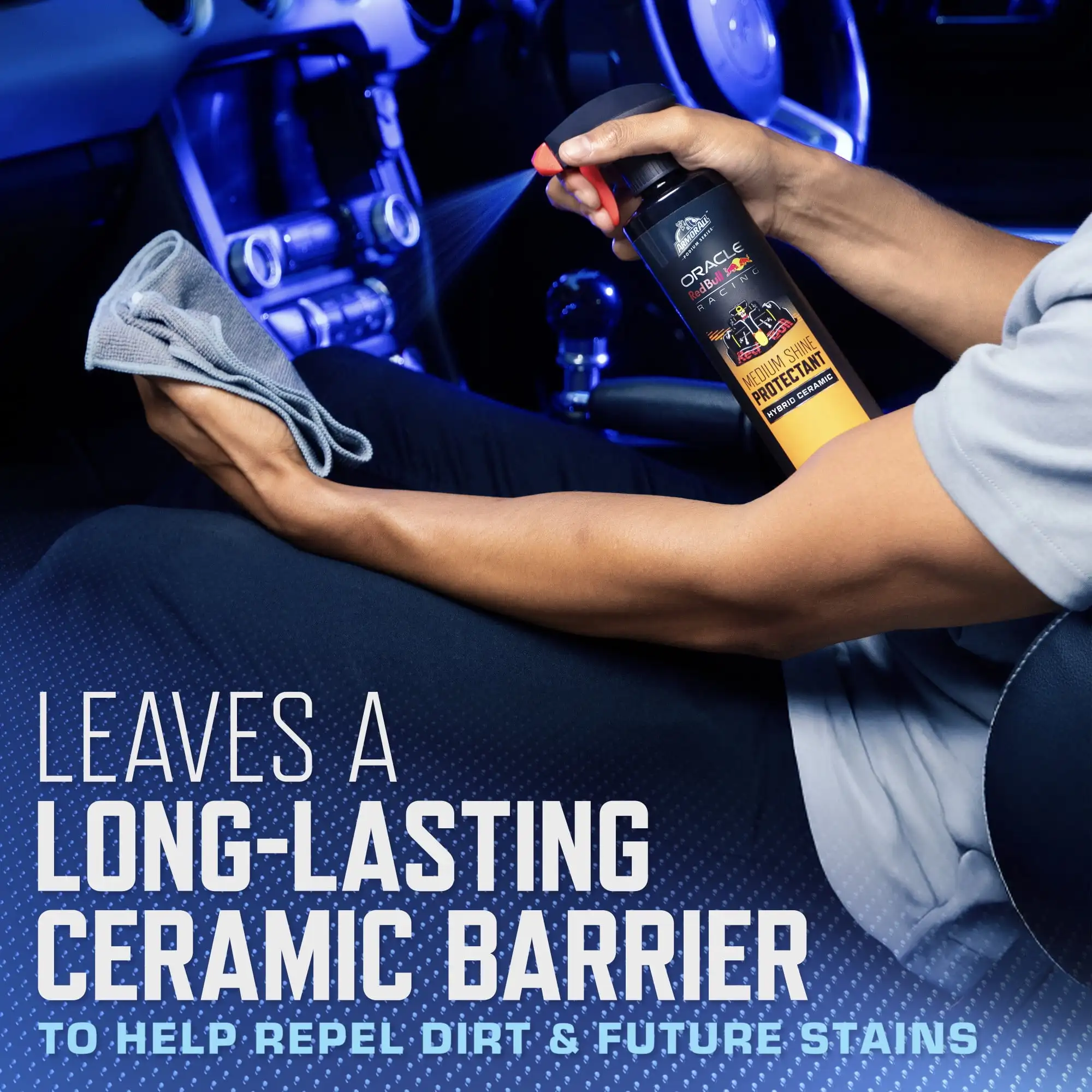 Spray protetor de brilho médio cerâmico 16 fl oz - Fórmula avançada para carros, proteção UV e brilho duradouro.