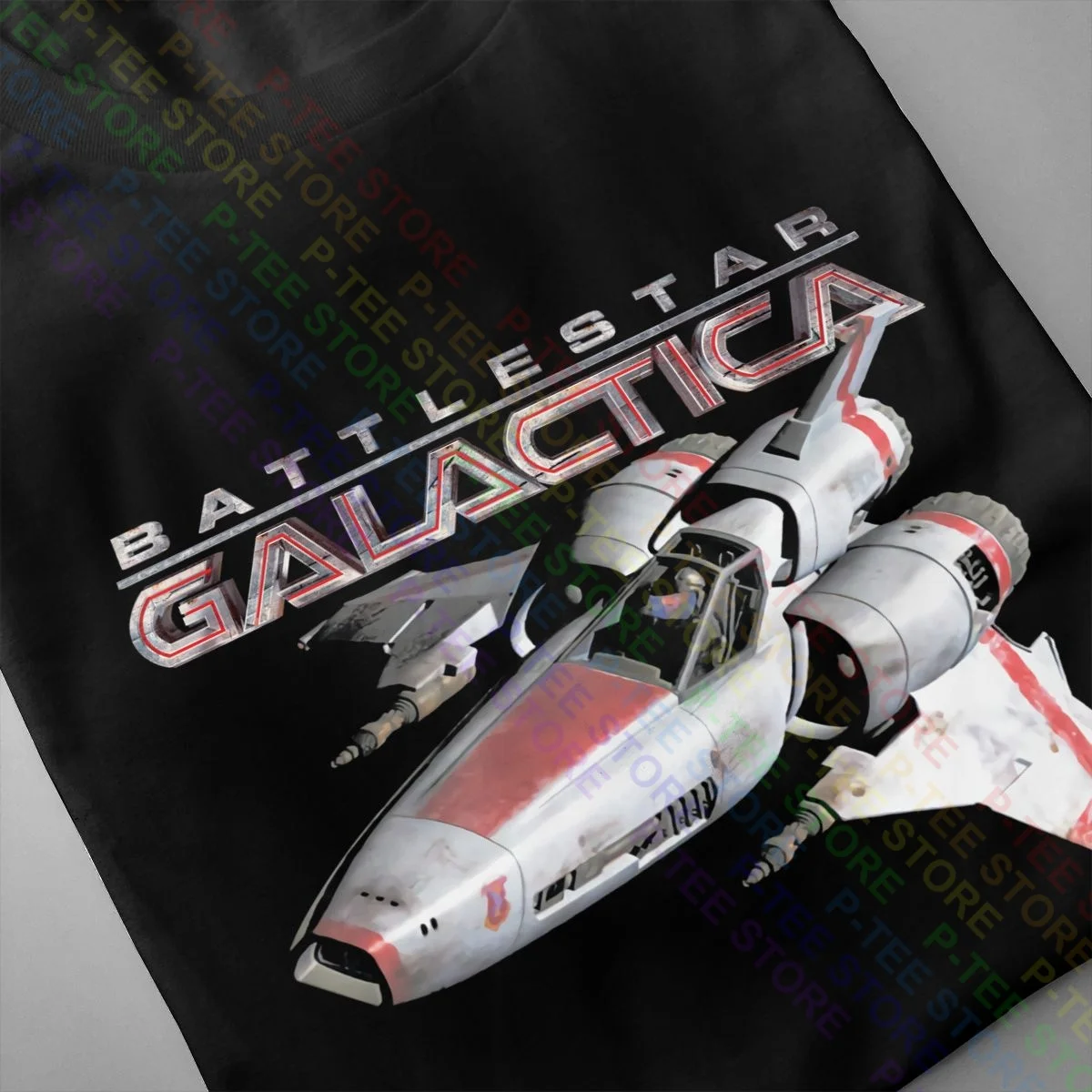 Battlestar Galactica Mark Ii Viper Licensed Sci-Fi Tv Show Shirt T-shirt Gift Vintage Tee