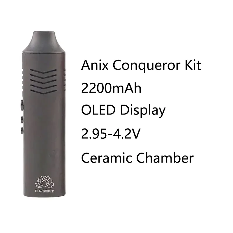Dry Herb Vaporizer Anix Pathfinder V2 TAURUS Gemini VIRGO Conqueror Kit 2200mAh Vape Pen OLED Screen Electronic Cigarette E Cig