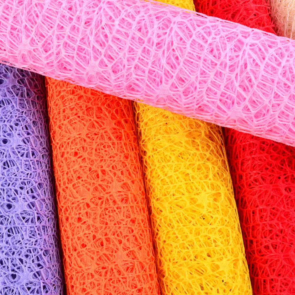 

Jacquard Mesh Hanging Decoration Wrapping Gift Gauze Net DIY Kids Charm Large Size Long Design Safe Craft Wedding Birthday