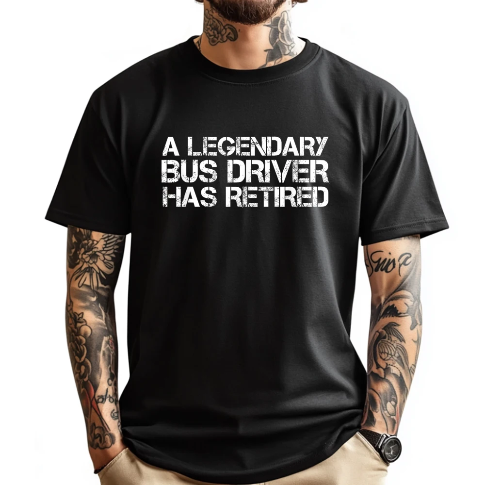 

Легендарный водитель автобуса имеет пенсию, рубашки с графическим рисунком, мужские модные и модные мужские подарки в стиле панк