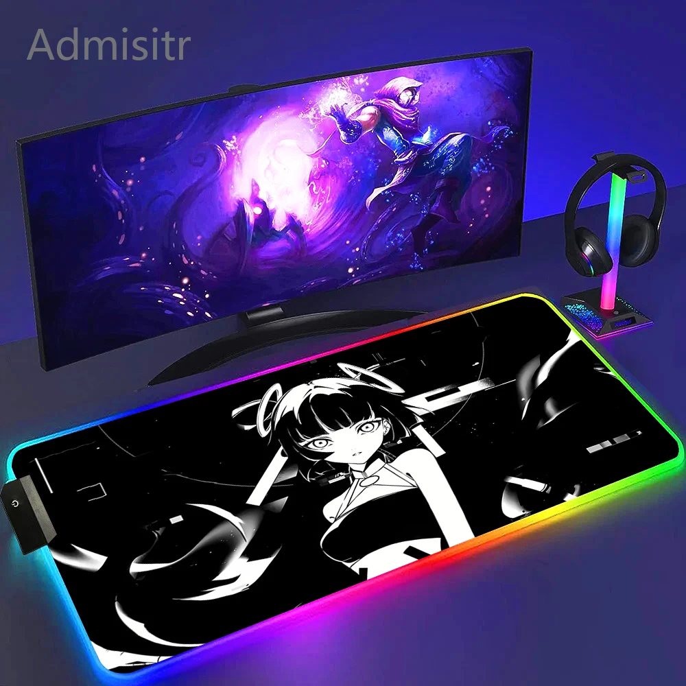 Wallhack Frenzy Faith Yume RGB Gaming Mouse Pad Gaming Laptop Gamer Led Backlit Keyboard Gaming Accessories Kazemi Mousepad Xxl