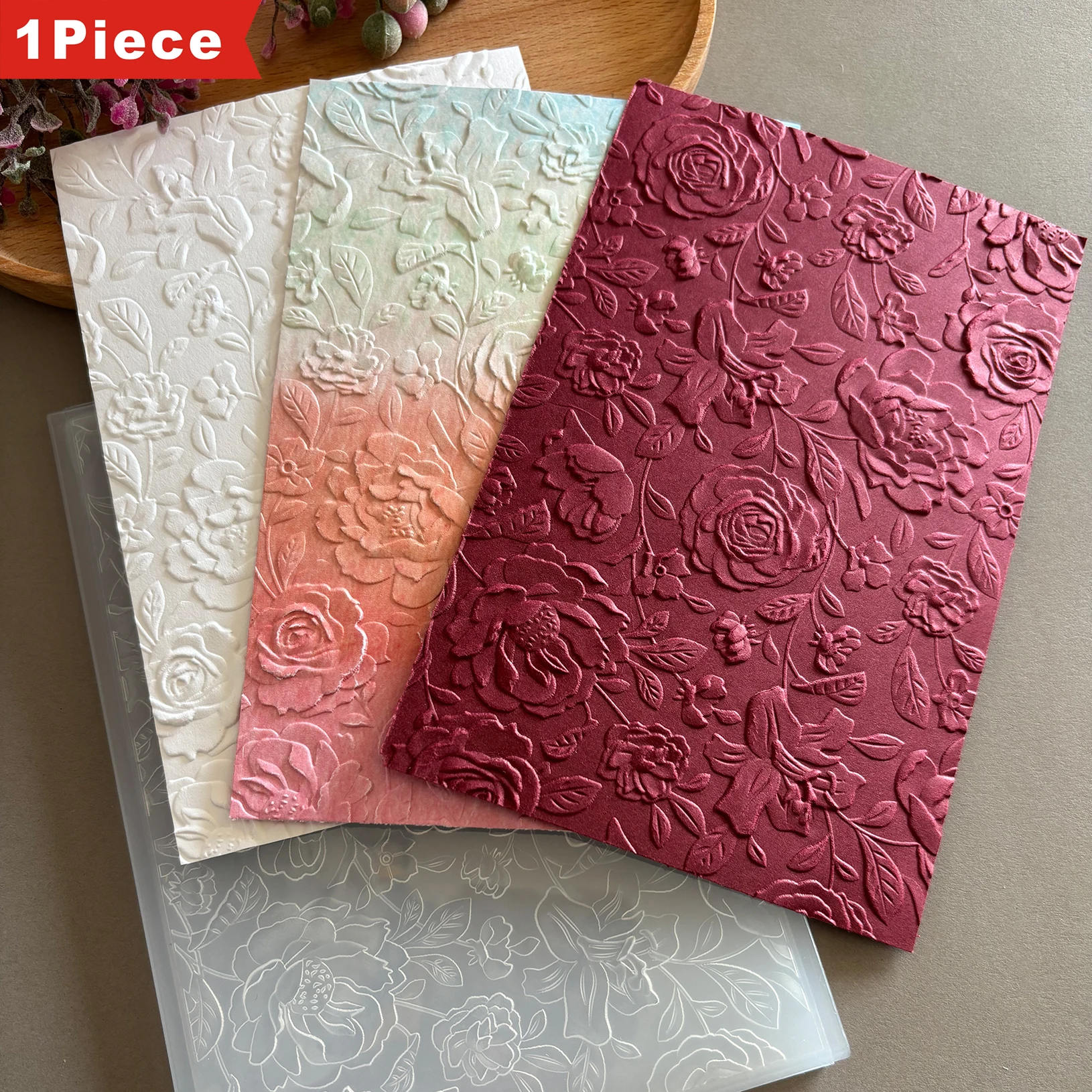 Carpeta en relieve 3D - "Poema en relieve de flores elegance"