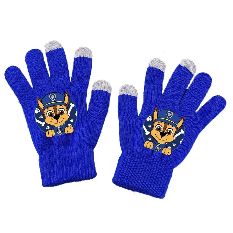 AliExpress TAKARA TOMY Paws Patrols Gloves Cartoon Kawaii Print Finger Gloves Winter Warm Gloves Children Outdoor Cycling