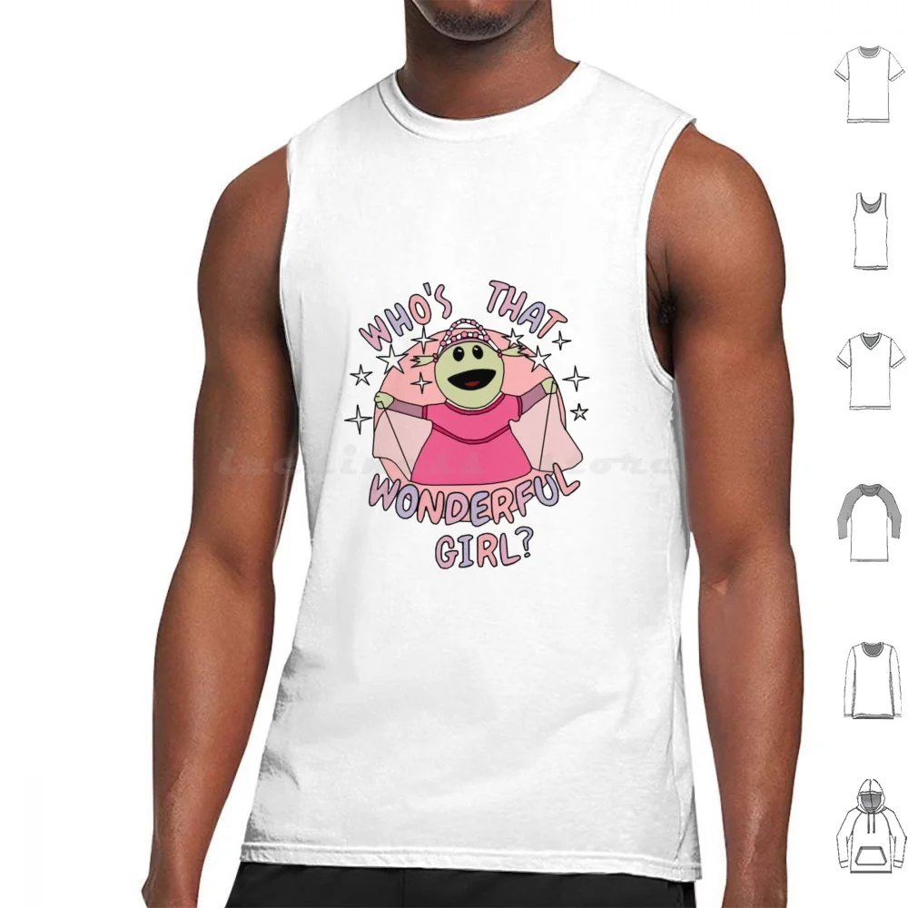 Wonderful Girl Tank Tops Vest Sleeveless Nanalan Mona Whos That Wonderful Girl Wonderful Girl Cartoon Kids Show