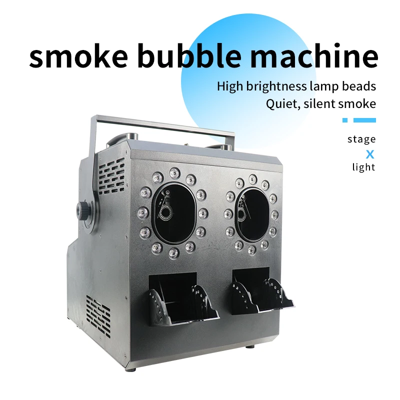 

900W Remote DMX Fog Bubbles 2 Ways LED Smoke Bubble MachineBlower For Wedding Party Stage Events