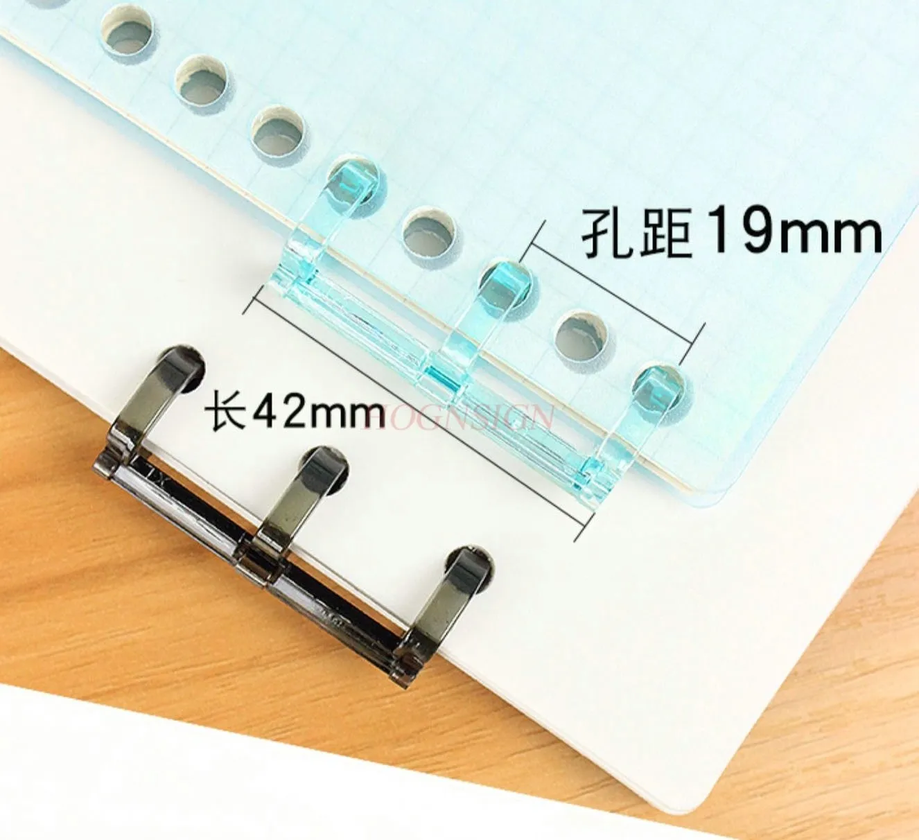 10pcs Loose leaf buckle, transparent book ring, binding artifact, detachable ring, binding ring, buckle ring, plastic