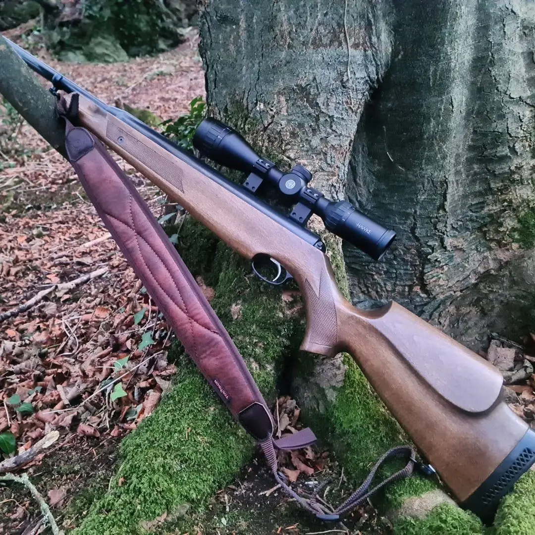 Tourbon Schießgewehr Sling Schrotflinten Schultergurt Pistole Tragegurt rutschfest 62-97CM verstellbar Neopren Jagd Braun – Detail 3
