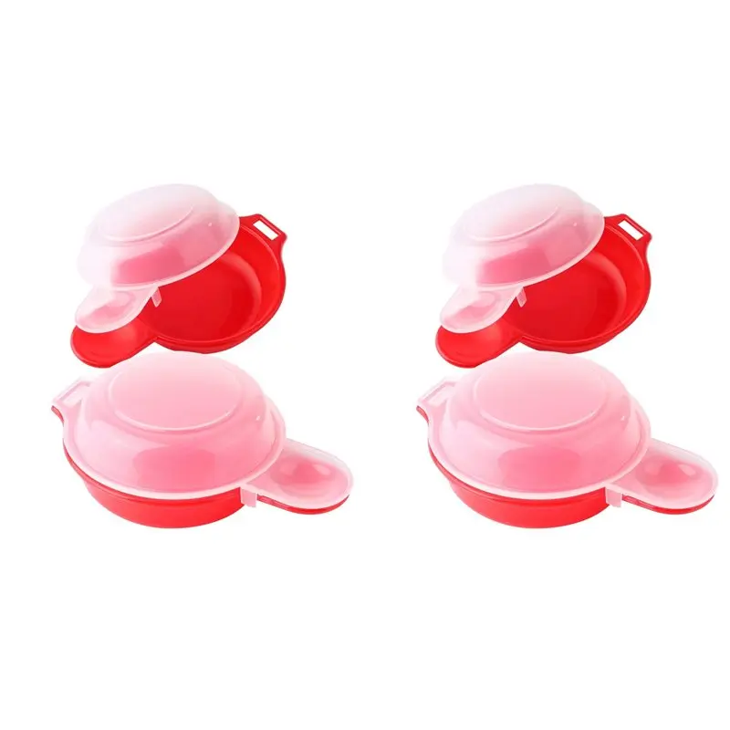 BMBY-4 Sets Microwave Egg Cooker,1 Minute Fast Egg Hamburg Omelet Maker Kitchen Cooking Tool