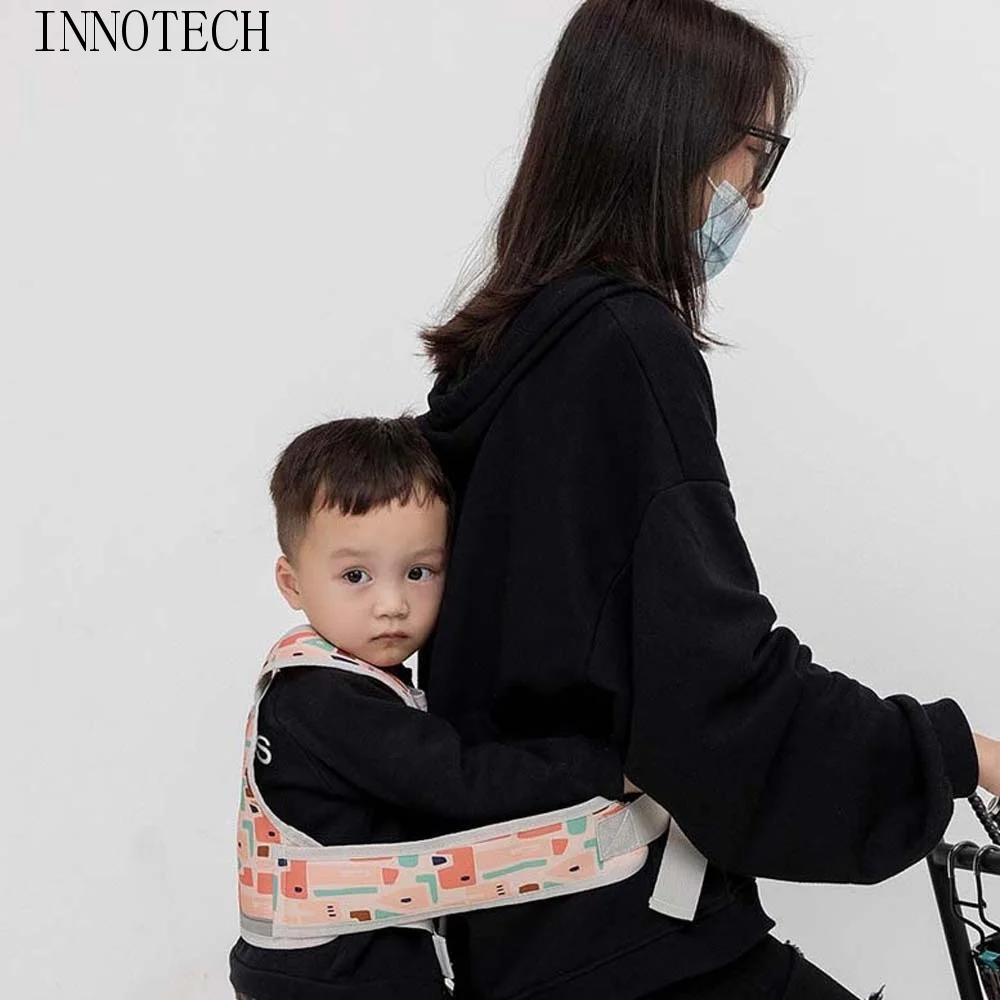 

Composite Sponge Motorcycle Seat Vest Strap Adjustable Oxford Cloth Kids Safety Seat Harness Comfortable Polyester