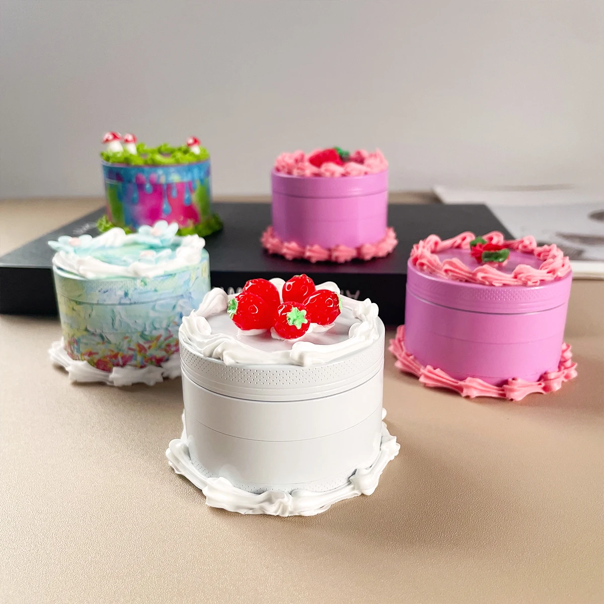 

2,9-дюймовая 2-слойная мельница для трав, металлическая дробилка для специй премиум-класса с ловушкой пыльцы, мельница для дыма с острыми алмазными зубами, быстрая доставка