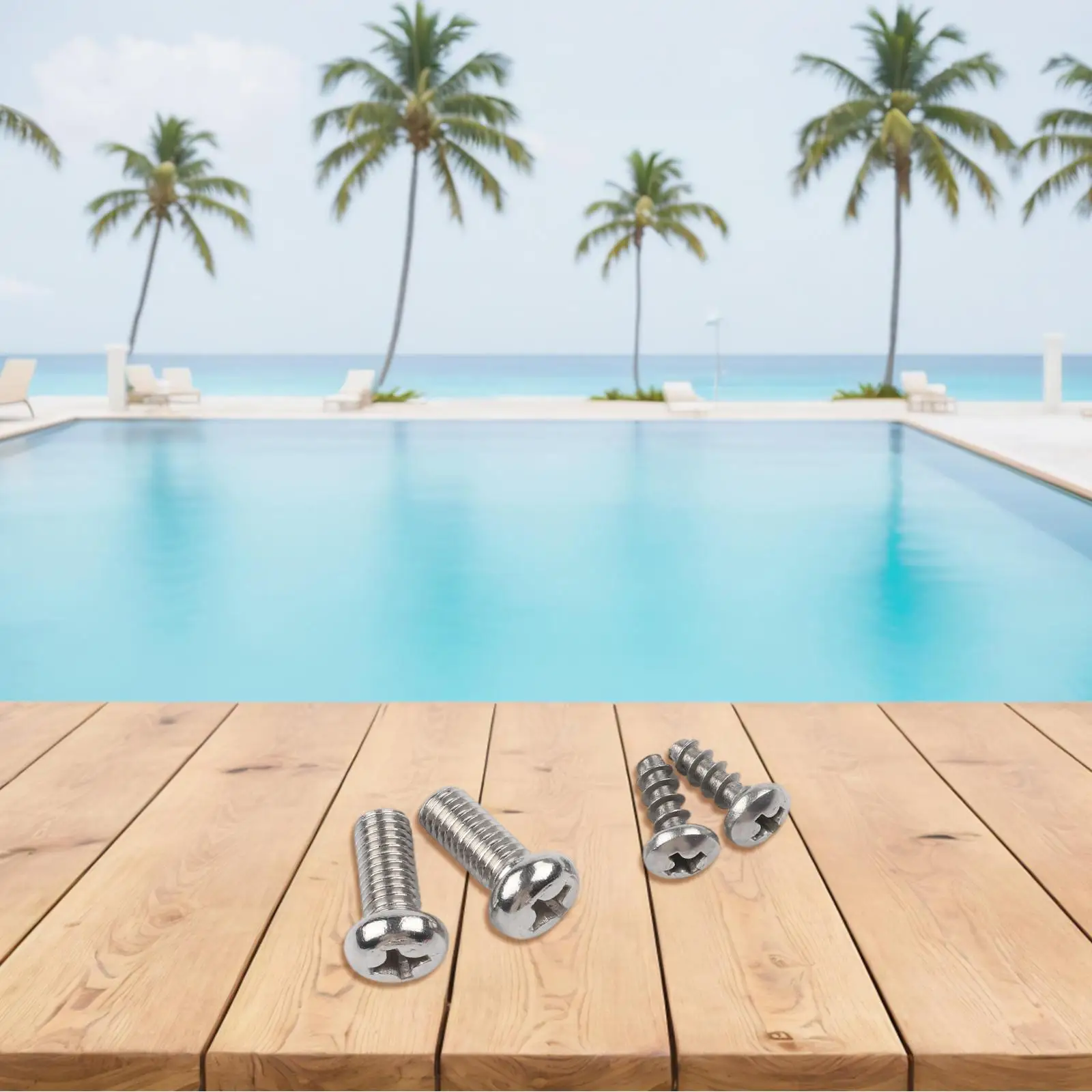 Filter Pump Screws Pump Mounting Hardware Secure Fastening Versatile Pump Compatibility Base Plate Screws For SPS50 Pumps