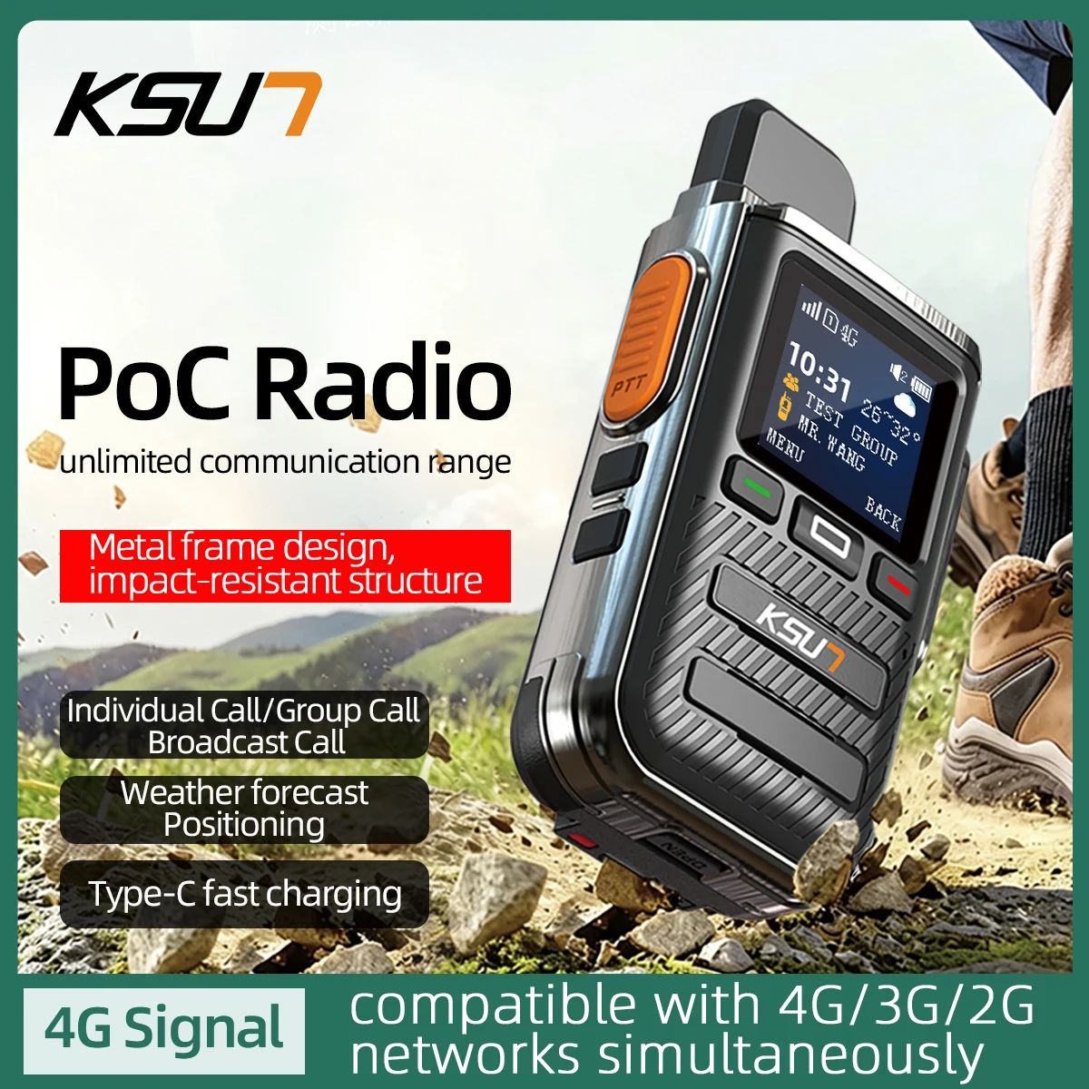 ksun-ct22-4800mah-interfono-per-rete-pubblica-4g-full-netcom-corpo-in-metallo-schermo-riflettente-ricarica-rapida-type-c-dual-sim-weather-gps
