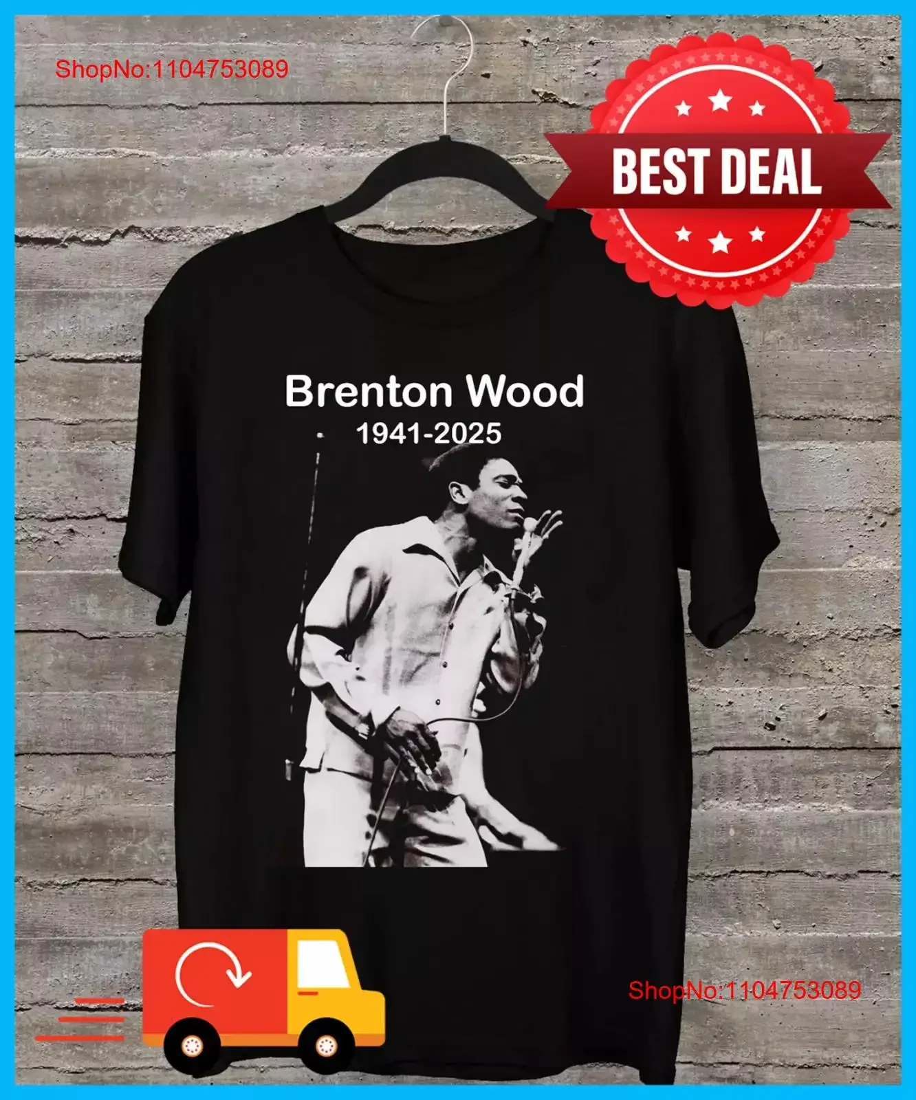 Recuerda de Brenton Wood 1941 2025 camiseta webp vintage lavado estirado homme elegante ropa de diseñador Top para uso diario