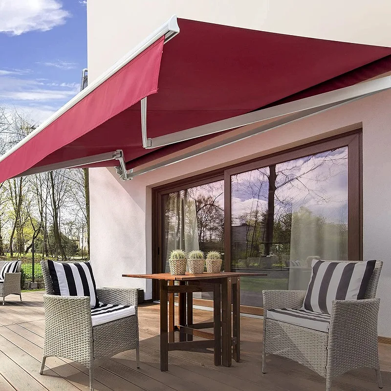 

The Factory Manufactures High Quality Outdoor Terraces with Retractable Canopy Awnings