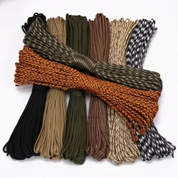 Paracord de 7 núcleos para supervivencia, cordón de paracaídas, cuerda de Camping, escalada, senderismo, tendedero, 3M, 5M, 8M, diámetro de 4mm