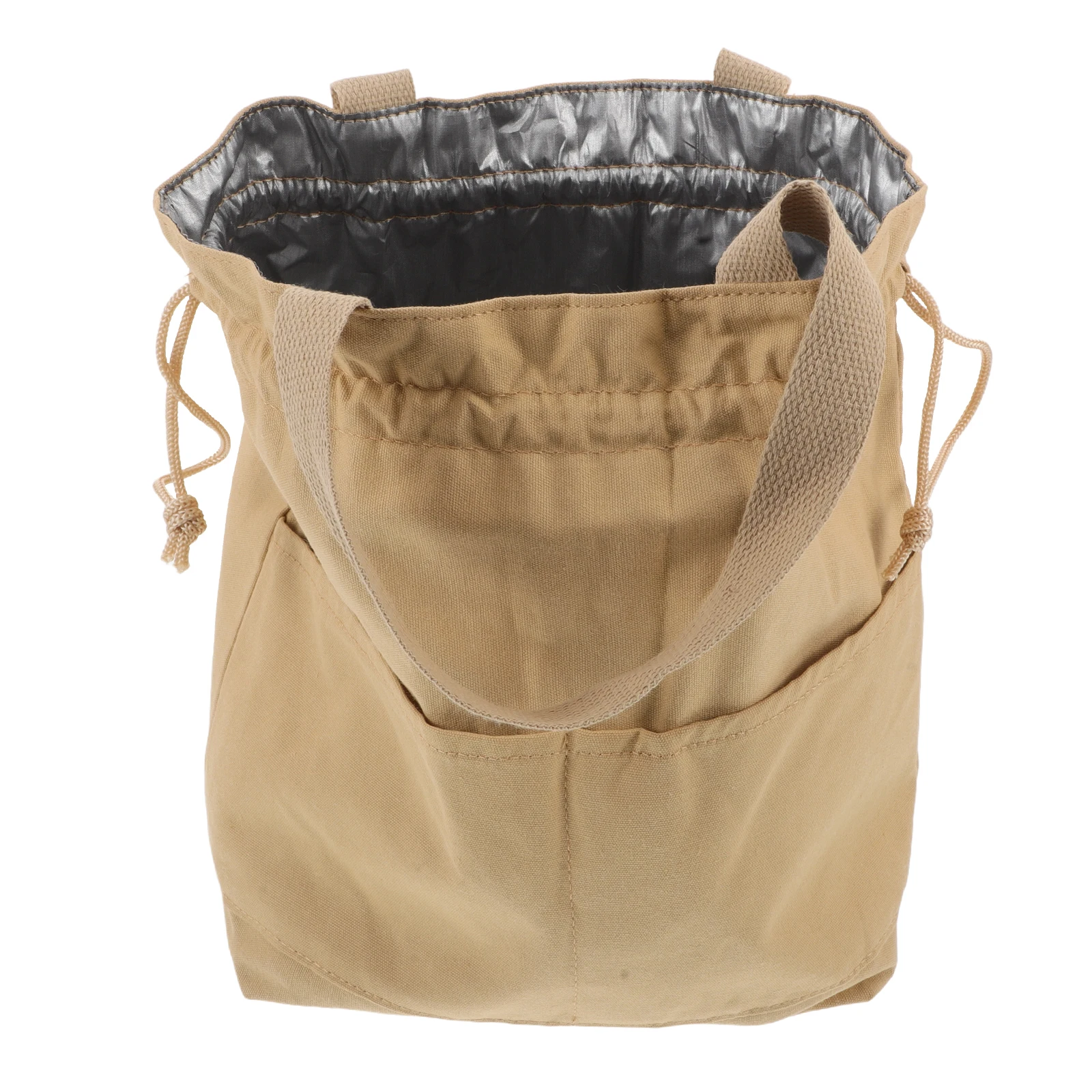 

Japanese Style Insulated Lunch Canvas Drawstring Tote Bento Bag For Office School Picnic Thermal Reusable Meal Prep Bag